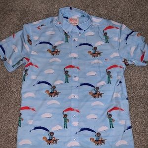 Bob Ross RSVLTS Button Down